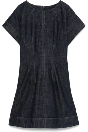 Soeur Femme, Robes, Bleu, Taille: 40 FR Robe Indigo Col Rond