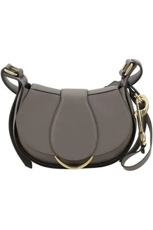 Chloé Femme, Sacs, Gris, Taille: ONE Size Sac Saddle Structuré