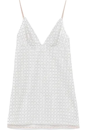 ROTATE Femme, Robes, , Taille: 38 FR Robe avec Encolure en V et Bretelles Réglables