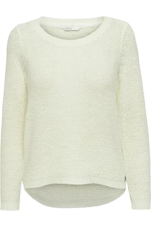 ONLY Femme, Pulls, Blanc, Taille: 40 FR Pull en Tricot Blanc Onlmara Life