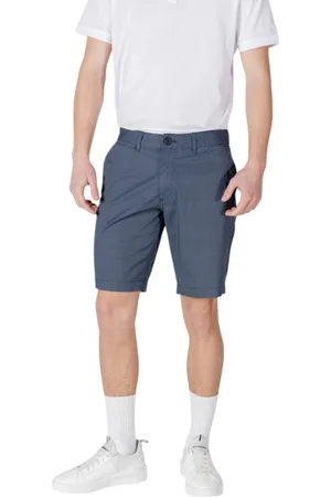 Armani Exchange Homme, Shorts, Bleu, Taille: W36 Shorts en Coton Bleu avec Poches