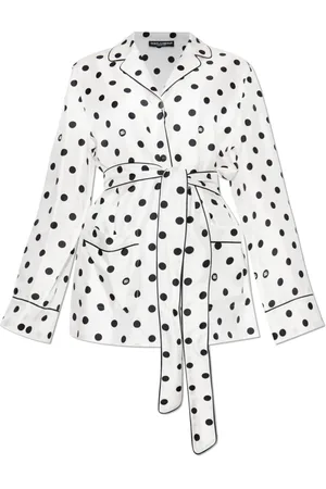 Dolce & Gabbana Femme, Blouses et Chemises, Blanc, Taille: 38 FR Chemise en Soie