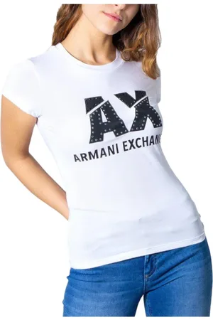 Armani Exchange Femme, Tops, Blanc, Taille: 38 FR T-shirt