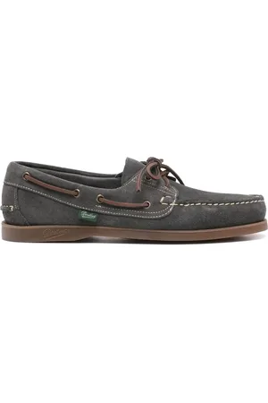 Paraboot Homme, Chaussures, Gris, Taille: 41 EU Chaussures Gris Foncé à Lacets Frontaux Semelle en Caoutchouc