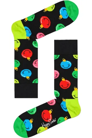 Happy Socks Femme, Sous-vêtements, Multicolore, Taille: S Chaussettes de Noël Colorées