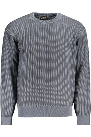 HUGO BOSS Homme, Pulls, Bleu, Taille: M Pull en Coton Bleu