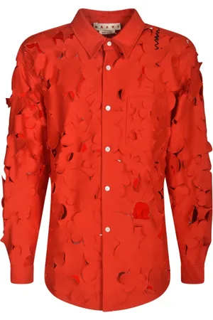 Marni Homme, Chemises, Rouge, Taille: S Chemises Élégantes Collection
