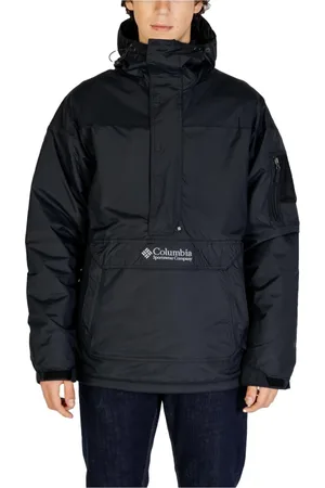 Columbia Homme, Vestes, Noir, Taille: XS Veste à Capuche en Nylon Noir