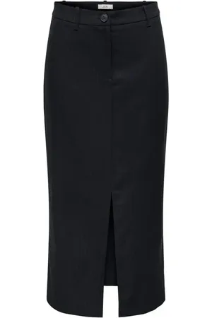 JACQUELINE DE YONG Femme, Jupes, Gris, Taille: 36 FR Jupe Crayon à Rayures Grises Slim Fit
