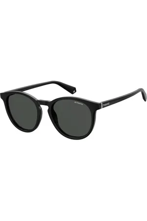 Polaroid Unisex, Accessoires, Noir, Taille: ONE Size Lunettes de soleil ovales élégantes avec verres monochromes