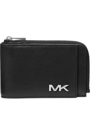 Michael Kors Homme, Accessoires, Noir, Taille: ONE Size Portefeuille en cuir Varick