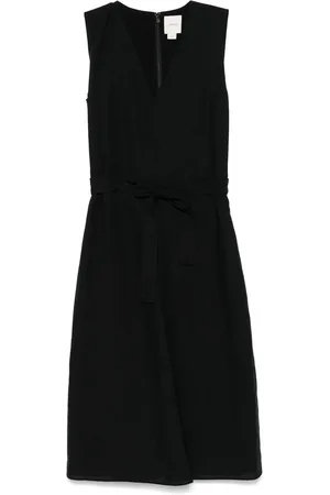 Calvin Klein Femme, Robes, Noir, Taille: 32 FR Robe noire à col en V avec doublure complète