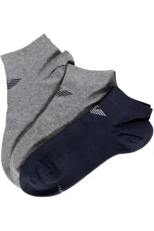 Emporio Armani Homme, Sous-vêtements, Multicolore, Taille: M Chaussettes Cheville en Coton Bleu