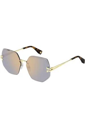 Marc Jacobs Femme, Accessoires, Jaune, Taille: ONE Size Lunettes de soleil en métal avec miroir