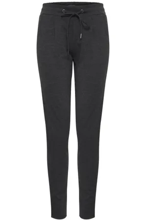 Ichi Femme, Pantalons, Gris, Taille: 38 FR les pantalons de survêtement