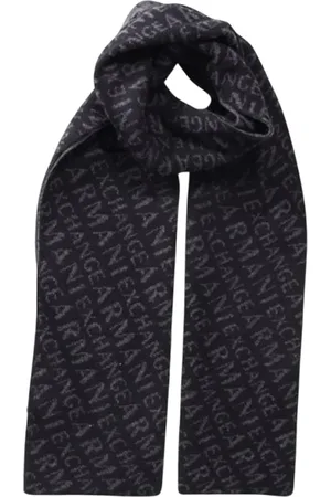 Armani Exchange Homme, Accessoires, Gris, Taille: ONE Size Écharpe chaude en mélange de laine pour homme