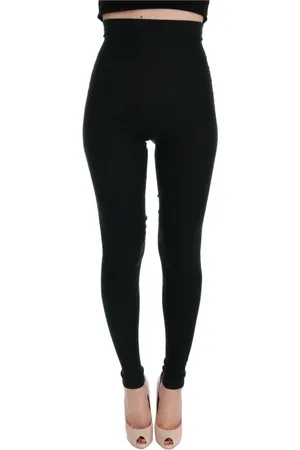 Dolce & Gabbana Femme, Pantalons, Noir, Taille: 36 FR Leggings