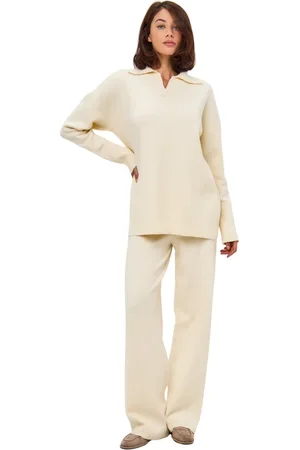 CESARE GASPARI Femme, Combinaisons et Ensembles, , Taille: 38 FR Ensemble de Maille Minimaliste