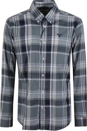 Barbour Homme, Chemises, Bleu, Taille: XL Chemise en coton à carreaux