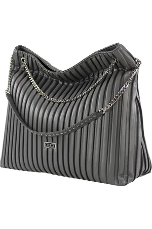 Cult Femme, Sacs, Noir, Taille: ONE Size Élégant Sac Shopper avec Fermeture Éclair