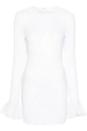 ROTATE Femme, Robes, Blanc, Taille: 38 FR Short Robes