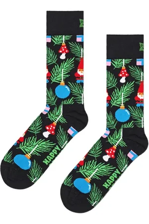 Happy Socks Femme, Sous-vêtements, Multicolore, Taille: S Chaussettes Lutins de Noël