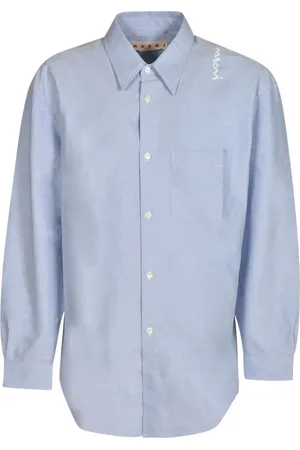 Marni Homme, Chemises, Bleu, Taille: M Collection Chemises Élégantes