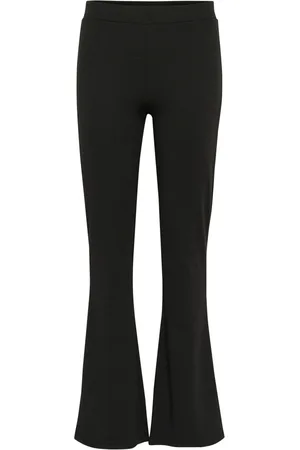 Kaffe Femme, Pantalons, Noir, Taille: 44 FR Pantalon Leggings Évasé Noir Profond