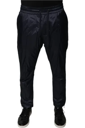 Dolce & Gabbana Homme, Pantalons, Bleu, Taille: M Pantalon de Survêtement Skinny Bleu à Cordon
