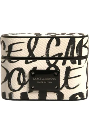 Dolce & Gabbana Homme, Accessoires, Blanc, Taille: ONE Size Étui AirPods avec logo en relief