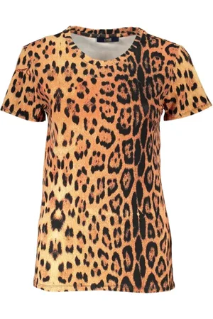 Roberto Cavalli Femme, Tops, , Taille: 36 FR T-shirt à manches courtes à motifs