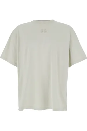 44 Label Group Homme, Tops, Blanc, Taille: L T-shirt blanc brodé avec maxi logo