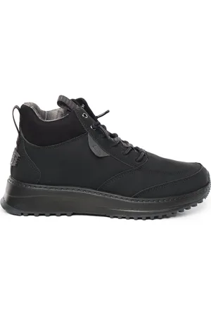 Hey dude Homme, Chaussures, Noir, Taille: 41 EU Baskets noires en nylon avec semelle cloutée
