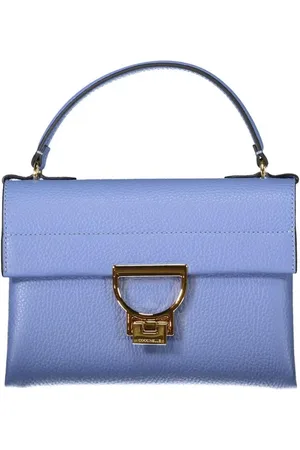 Coccinelle Femme, Sacs, Bleu, Taille: ONE Size Élégant Sac à Main en Cuir avec Bandoulière Réglable