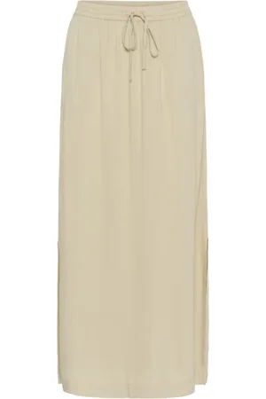 Kaffe Femme, Jupes, , Taille: 42 FR Jupe Grise avec Taille Élastique