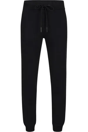 Iceberg Homme, Pantalons, Noir, Taille: L Pantalon de survêtement noir en coton avec patch brodé