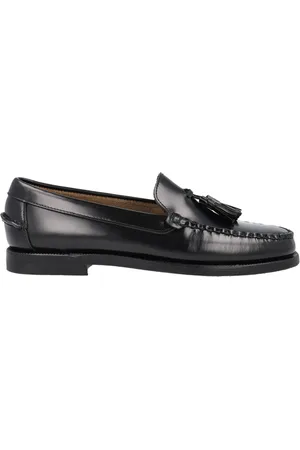 SEBAGO Femme, Chaussures, Noir, Taille: 37 EU Mocassins Noirs en Cuir Fait Main