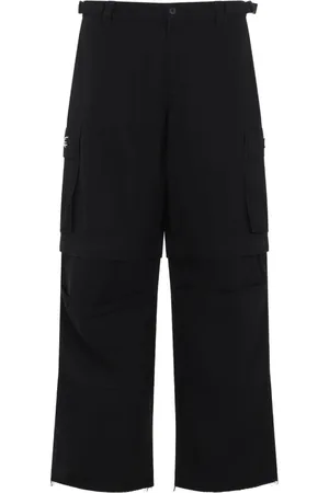032c Homme, Pantalons, Noir, Taille: M Pantalon Noir en Coton Confort Stylé