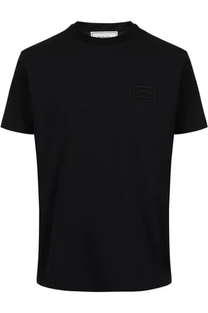 Iceberg Homme, Tops, Noir, Taille: L T-shirt noir en jersey de coton avec patch logo brodé
