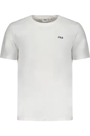Fila Homme, Tops, Blanc, Taille: M T-shirt Classique avec Logo Imprimé