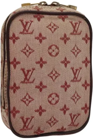 LOUIS VUITTON Femme, Pre-owned, Rouge, Taille: ONE Size Pre-owned Toile trousses-de-toilette