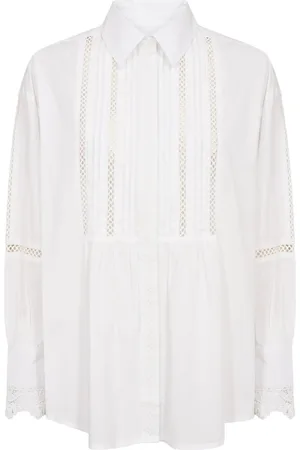 Part Two Femme, Blouses et Chemises, Blanc, Taille: 46 FR Chemisier Blanc Lumineux Nidinepw