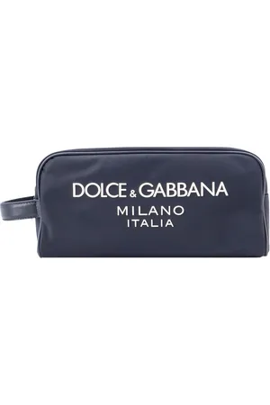 Dolce & Gabbana Homme, Sacs, Bleu, Taille: ONE Size Logo Nylon Clutch