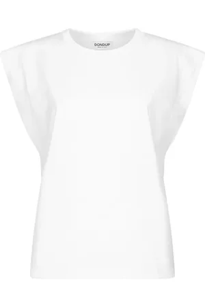 Dondup Femme, Tops, Blanc, Taille: 38 FR T-shirt en polyester