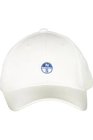 North Sails Homme, Accessoires, Blanc, Taille: ONE Size Casquette Visière en Coton Blanc avec Logo