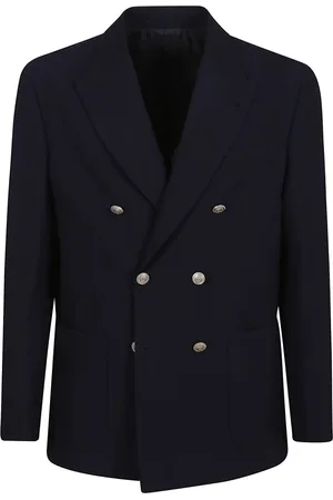 ELEVENTY Homme, Vestes, Bleu, Taille: L Veste Bleue en Laine Superposition Élégante