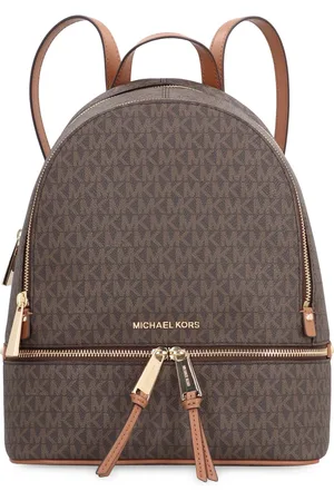 Michael Kors Femme, Sacs, Brun, Taille: ONE Size Sac à dos en toile enduite élégant