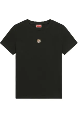 Kenzo Femme, Tops, Noir, Taille: 36 FR T-shirt en coton
