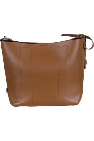 Hogan Femme, Sacs, Brun, Taille: ONE Size Sac de magasinage en cuir avec charme H