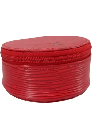 LOUIS VUITTON Femme, Pre-owned, Rouge, Taille: ONE Size Pre-owned Cuir trousses-de-toilette
